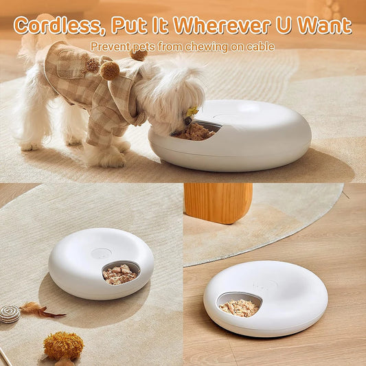 Automatic Wet Food Feeder for Cats & Dogs – USB Rechargeable Smart Pet Dispenser with Timed Feeding